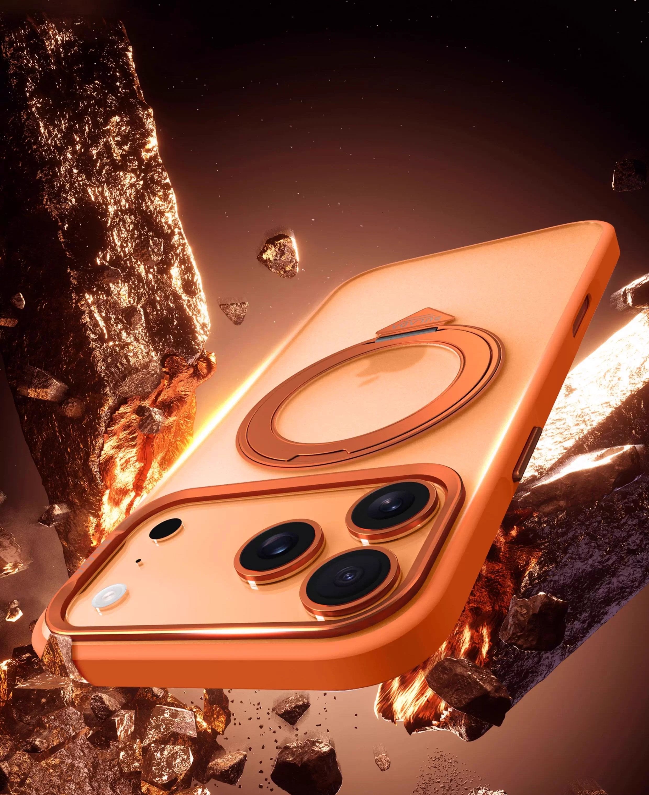 [Made for iPhone 17 Series]Skin-friendly 360° rotating stand case for iPhone 17 series