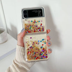 ✨📱Glitter Quicksand Phone Case For Galaxy Z Flip 3/Galaxy Z Flip 4/Galaxy Z Flip 5/Galaxy Z Flip 6