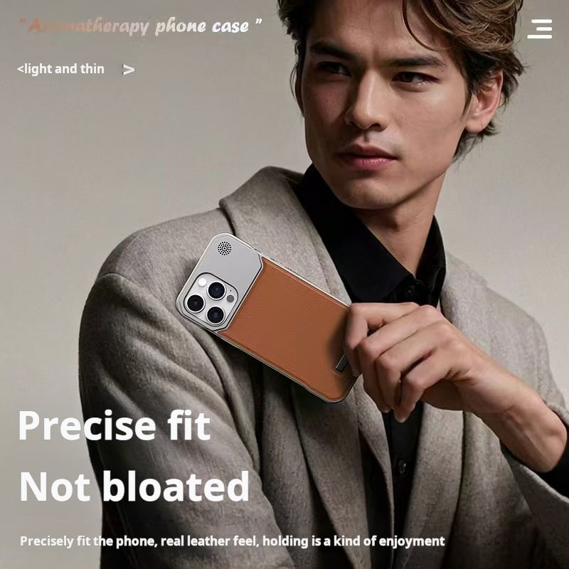 Frameless Metal Magnetic Aromatherapy Phone Case
