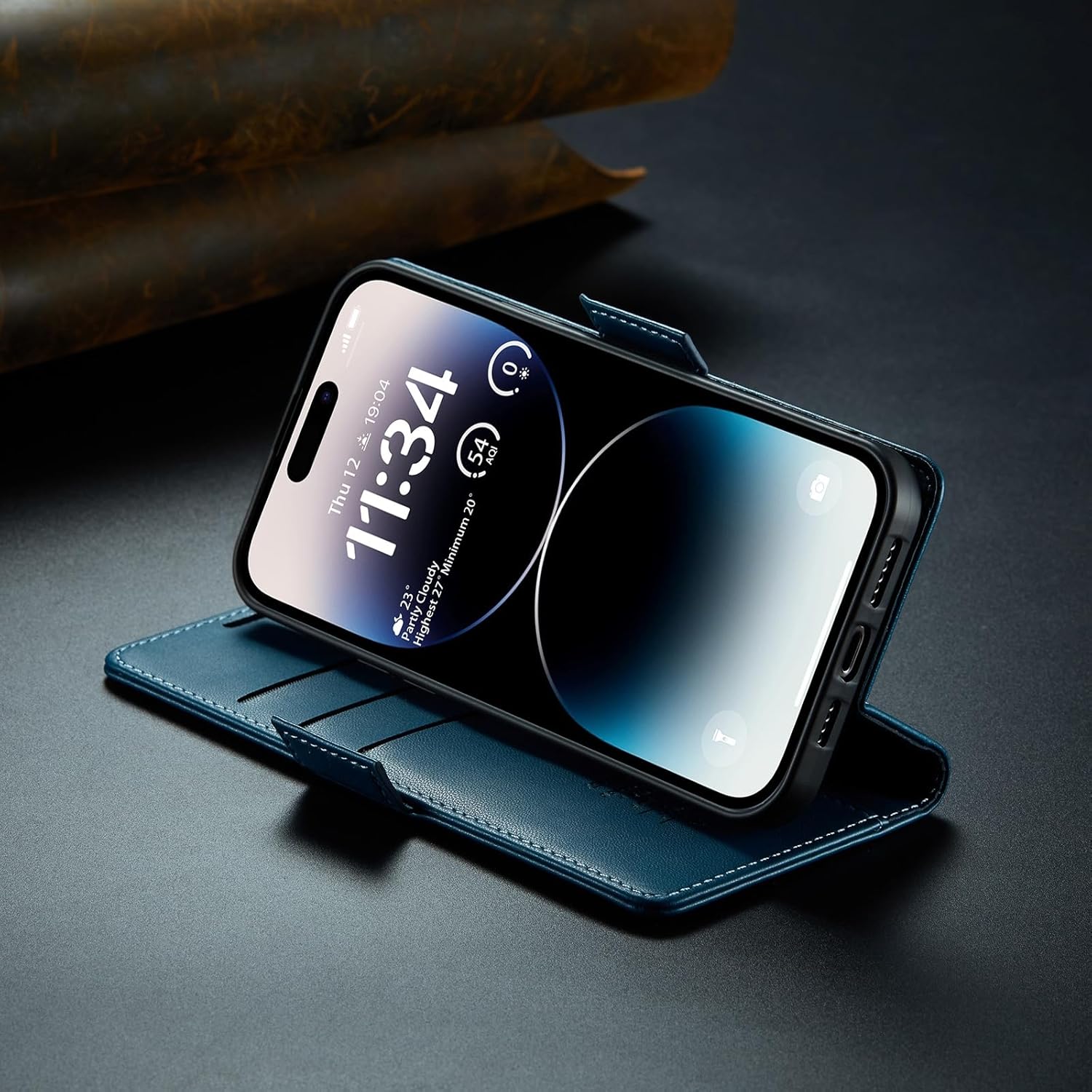 Anti-theft flip phone leather case for Samsung Galaxy S20/S21/S22/S23 series