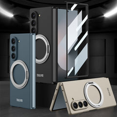 Galaxy Z Fold 6 | Rotating Magnetic Ring Frosted Mobile Phone Case