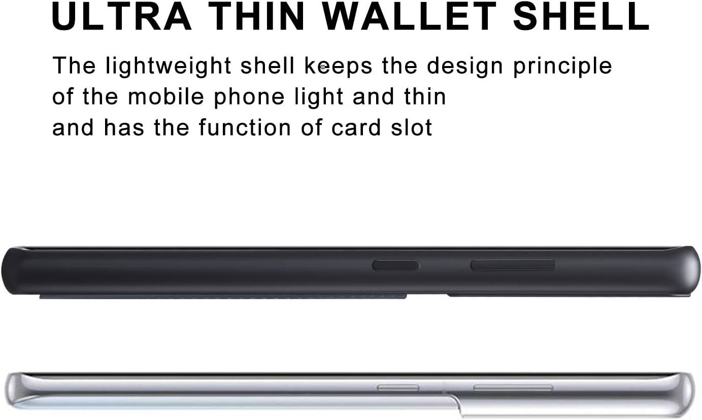 Leather Card Pocket Wallet Phone Case for Samsung Galaxy S20/S21/S22/S23/S24 Series