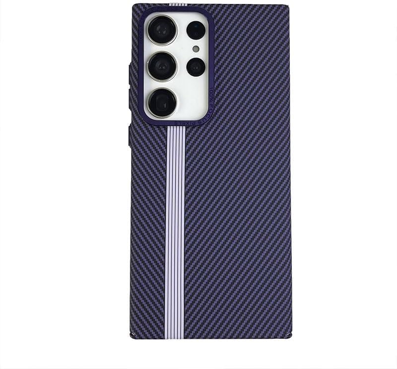 Fiber-textured magnetic drop-proof mobile phone case, suitable for Galaxy S24/S23/S22 series [Built-in magnetic suction]