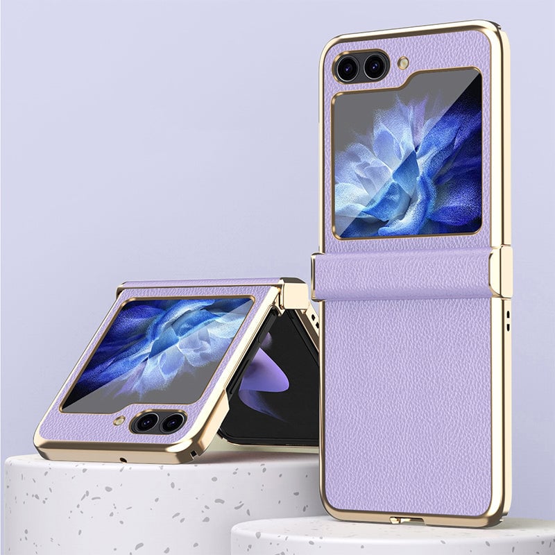 Galaxy Z Flip 3/Galaxy Z Flip 4/Galaxy Z Flip 5 | Luxurious Leather Case