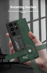 Premium Business Flip Wallet Case For Galaxy S25 S24 S23 Ultra(Only Case)