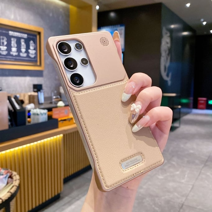 Frameless Built-in Magnetic Aromatherapy Leather Case For Samsung Galaxy S25 S24 S23 S22 Ultra