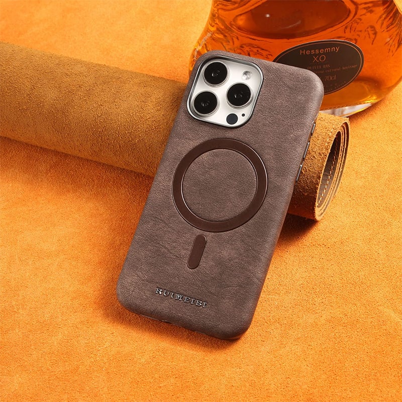 Matte Premium Leather iPhone Case