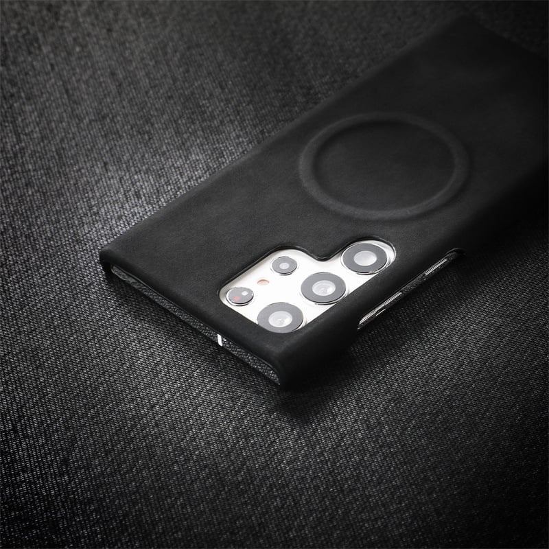 Leather Magnetic Ultra-thin Sweat-proof Phone Case For Samsung Galaxy S23 S24 Ultra