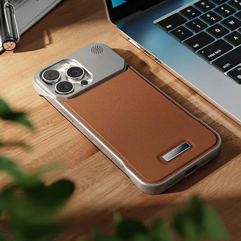 Frameless Metal Magnetic Aromatherapy Phone Case
