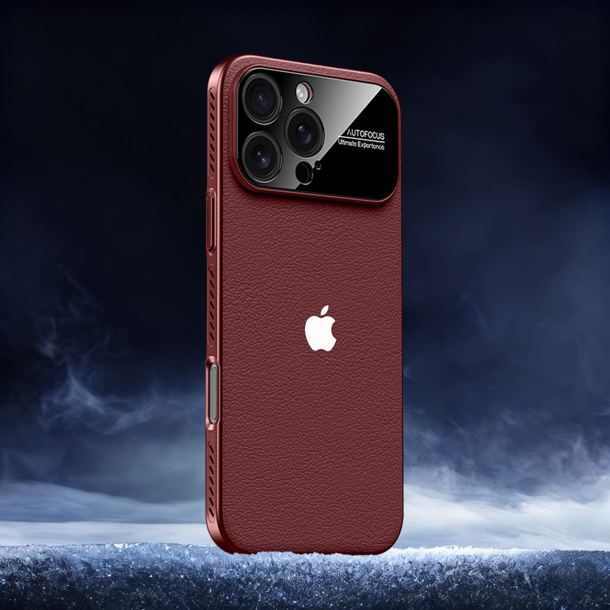 Vegan leather large-view window heat dissipation magnetic case for iPhone 17 Pro Max