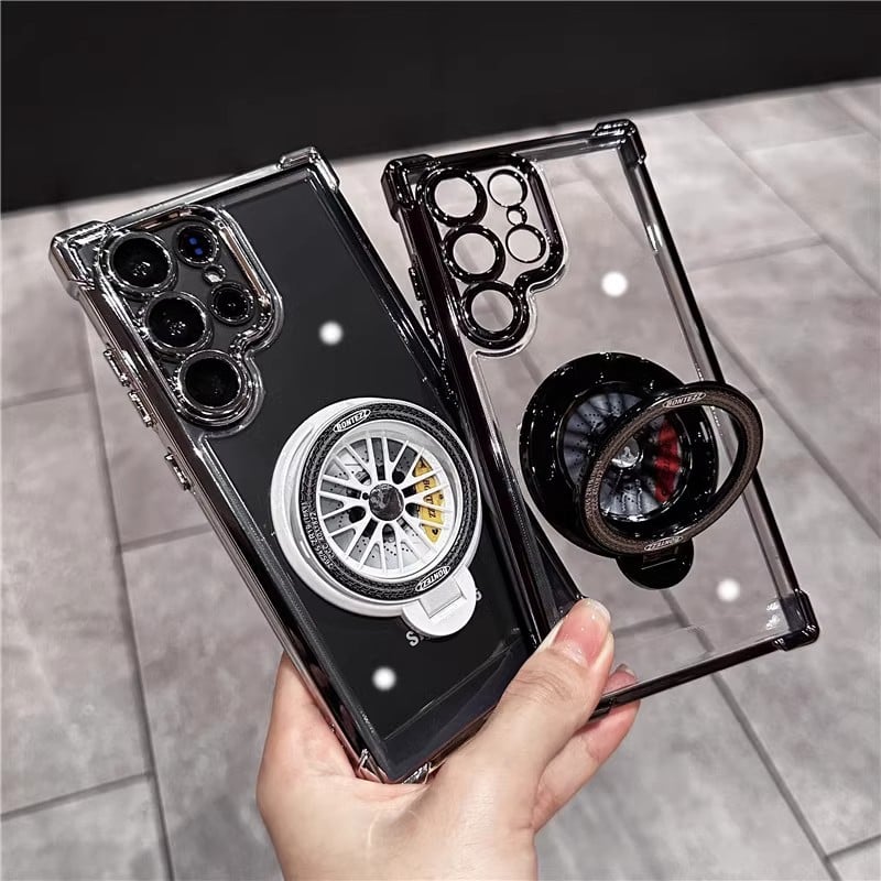 Slim Phone Case with Rotating Fidget Gyroscope & Transformative Stand For Samsung Galaxy S25/S24/S23/S22 Series