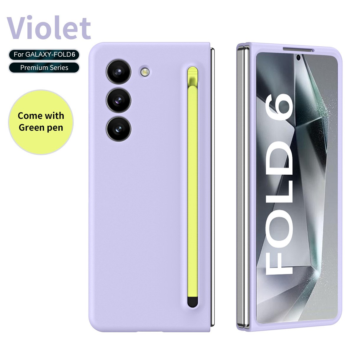 New Processes Anti-fingerprint protective case For Galaxy Z Fold 3/Galaxy Z Fold 4/Galaxy Z Fold 5/Galaxy Z Fold 6 S-Pen Case