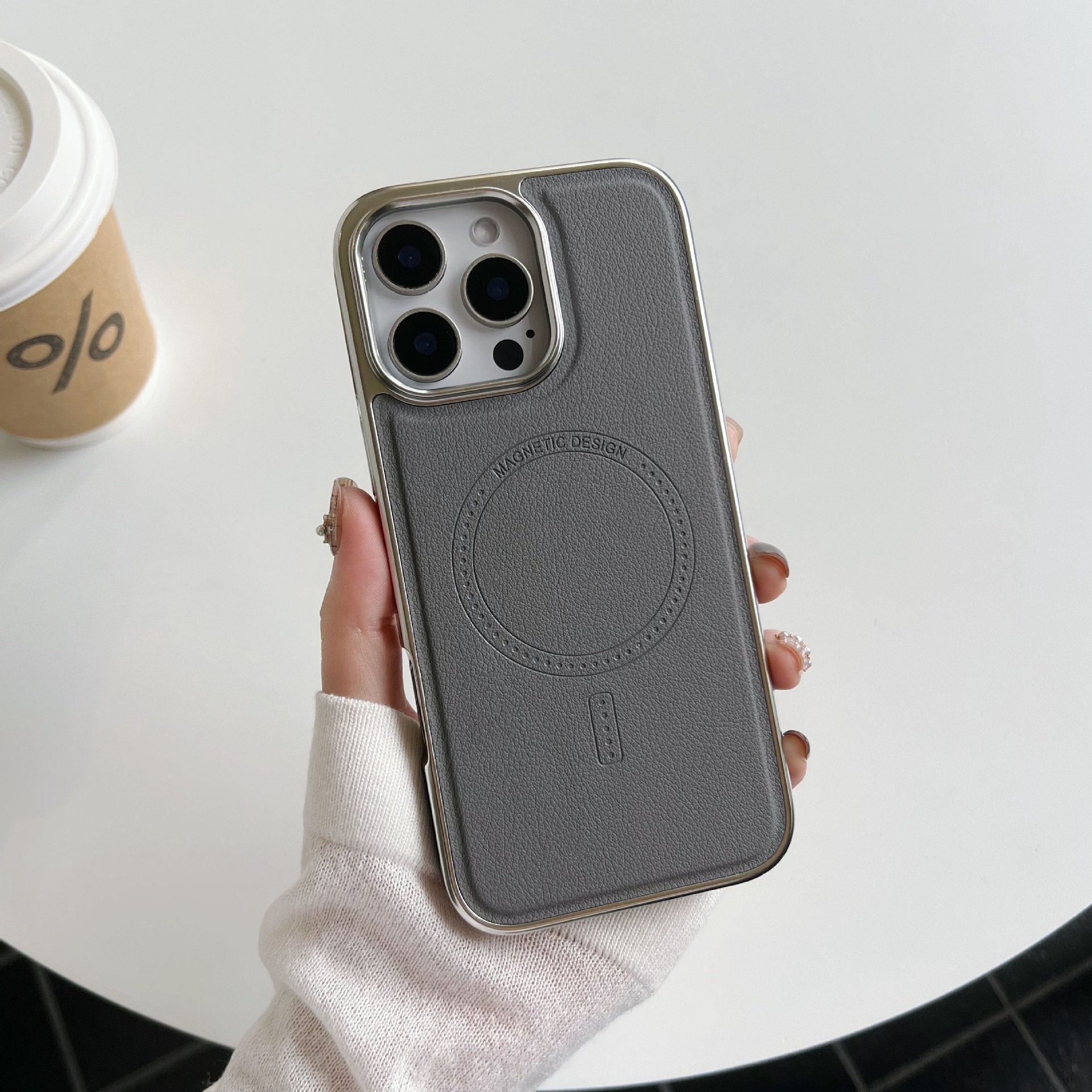 Magnetic Leather Protective Case For iPhone 16/15/14/13 Series