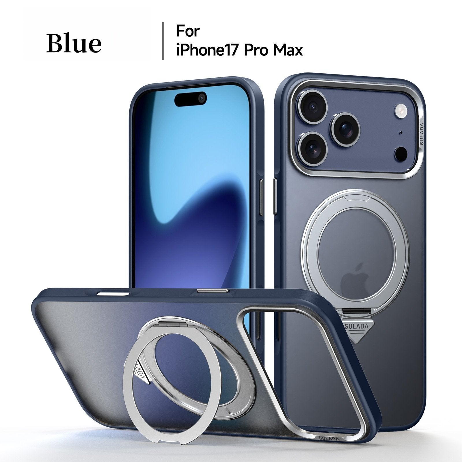 [Made for iPhone 17 Series]Skin-friendly 360° rotating stand case for iPhone 17 series