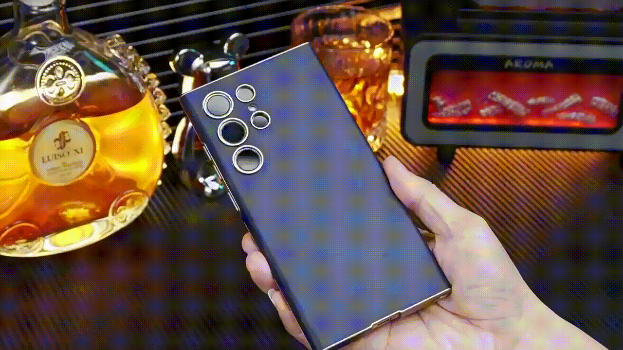 Skin-Feeling Plain Leather Full-Edge Curved Case For Galaxy S25 Ultra, Drop-Proof And Thin Mobile Phone Case(Only Case)