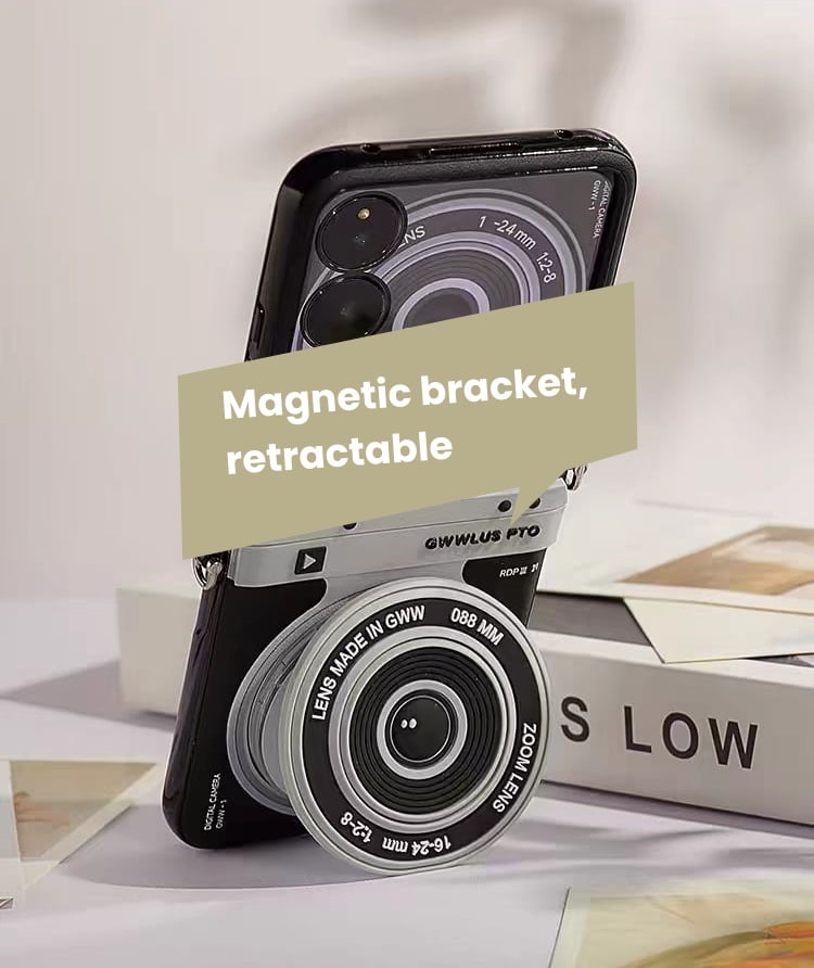 📸 Camera Design Retractable Hinge Full Protective Case for Galaxy Z Flip 5/Galaxy Z Flip 6