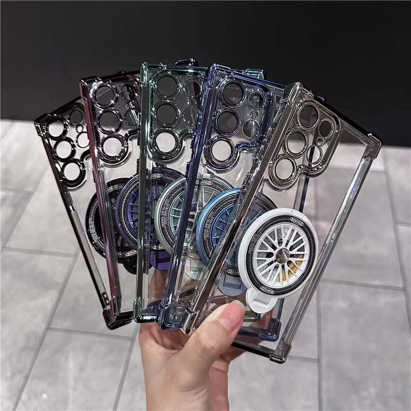 Slim Phone Case with Rotating Fidget Gyroscope & Transformative Stand For Samsung Galaxy S25/S24/S23/S22 Series