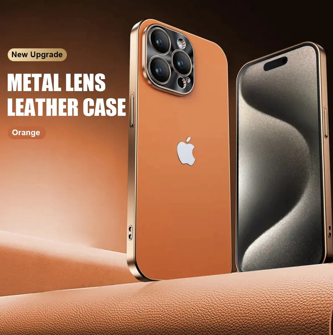 🔥Hot Sale!🏅Suitable for Apple 15 cell phone case ultra-thin frosted electroplating leather pattern all-inclusive hard shell protective case