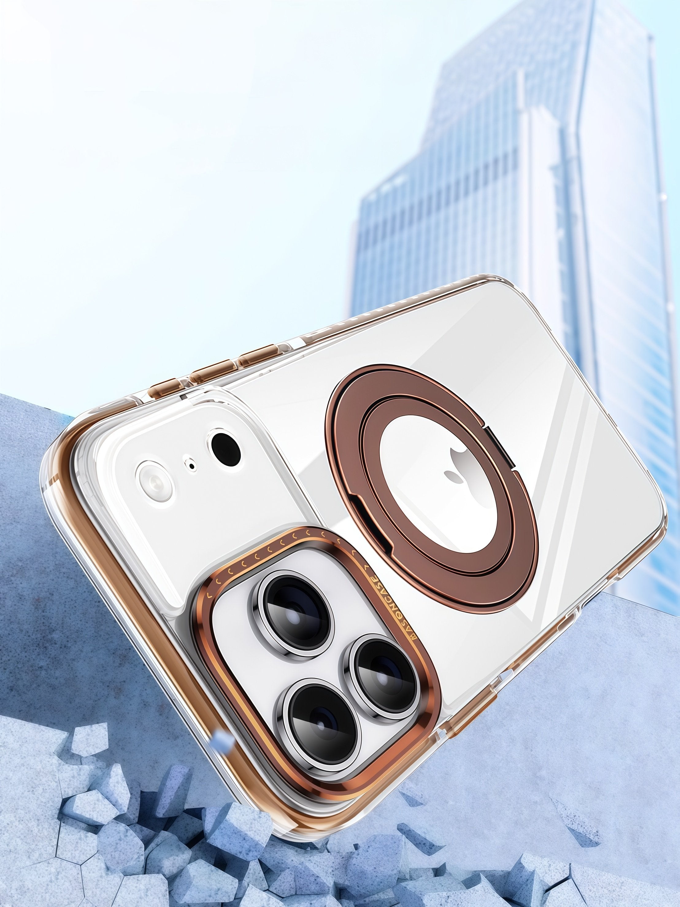 KASCASE | iPhone 17 Series Ultra-Thin Frosted Magnetic Bracket Case