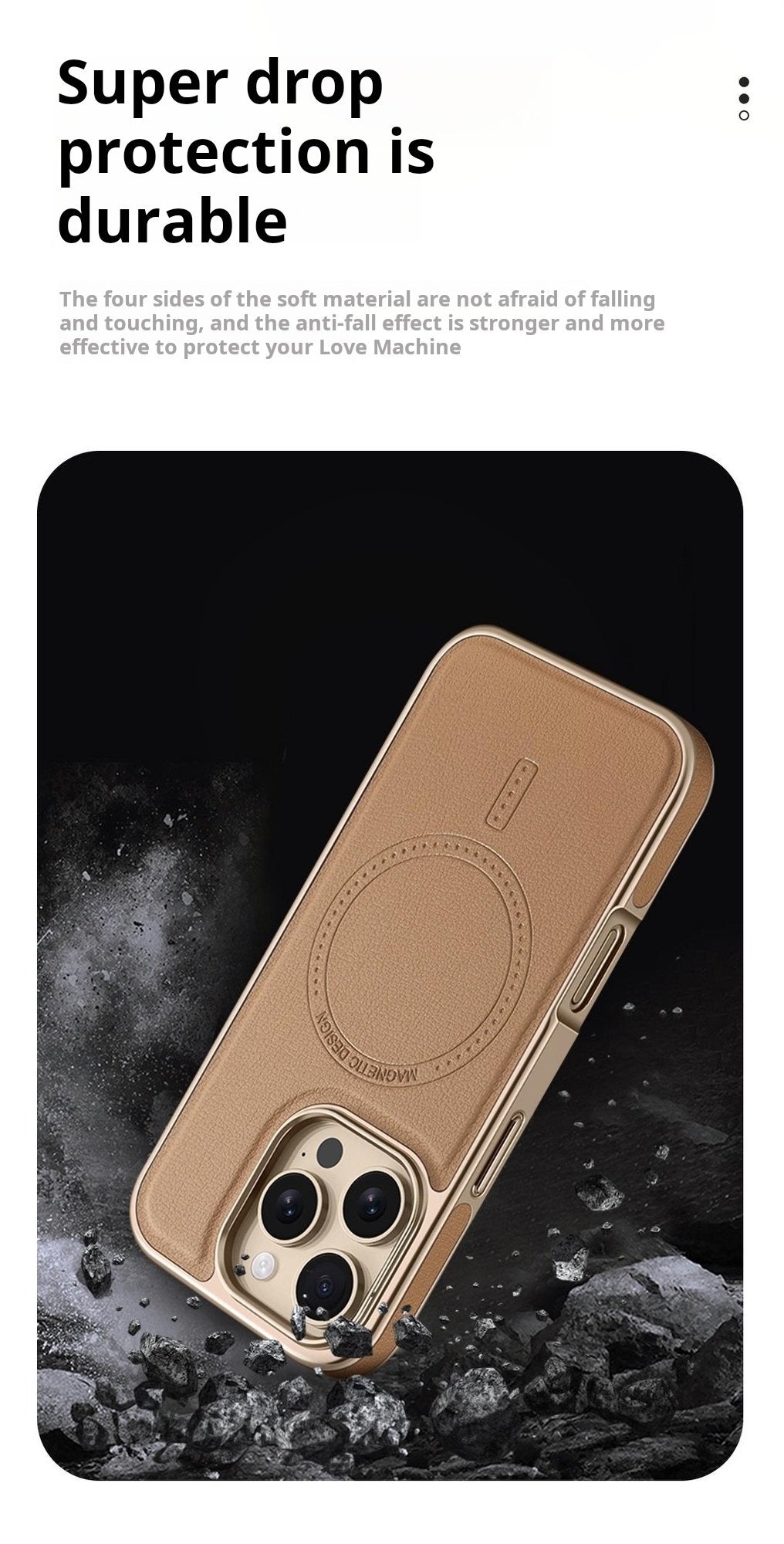 Magnetic Leather Protective Case For iPhone 16/15/14/13 Series