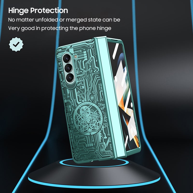 Galaxy Z Fold 3/Galaxy Z Fold 4/Galaxy Z Fold 5/Galaxy Z Fold 6 | Mechanical Gear Pattern Phone Case
