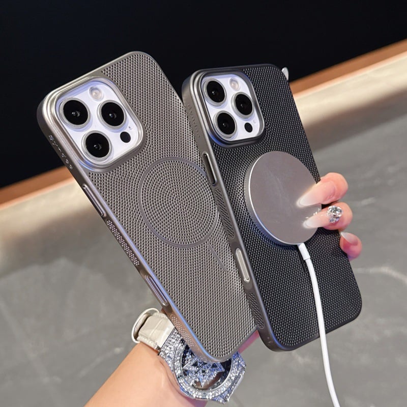 [17 Series Updated] Magnetic Grid Cooling Case