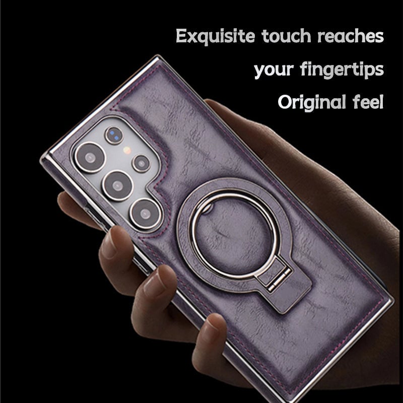 For Samsung Galaxy S24 Series Business Magnetic Anti-fall Bracket Protective Case