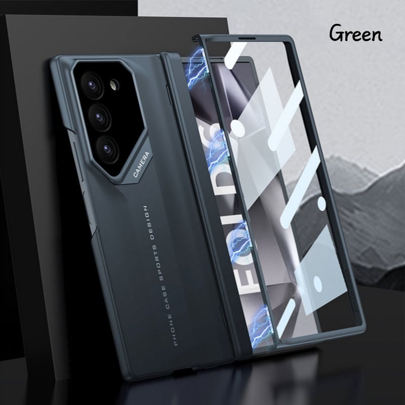 Shell-Film Integrated Magnetic Folding Hinge Phone Case For Galaxy Z Fold 4/Galaxy Z Fold 5/Galaxy Z Fold 6