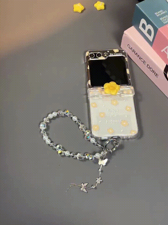 3D Rotating Flower Phone Case, Suitable For Galaxy Z Flip 3/Galaxy Z Flip 4/Galaxy Z Flip 5/Galaxy Z Flip 6