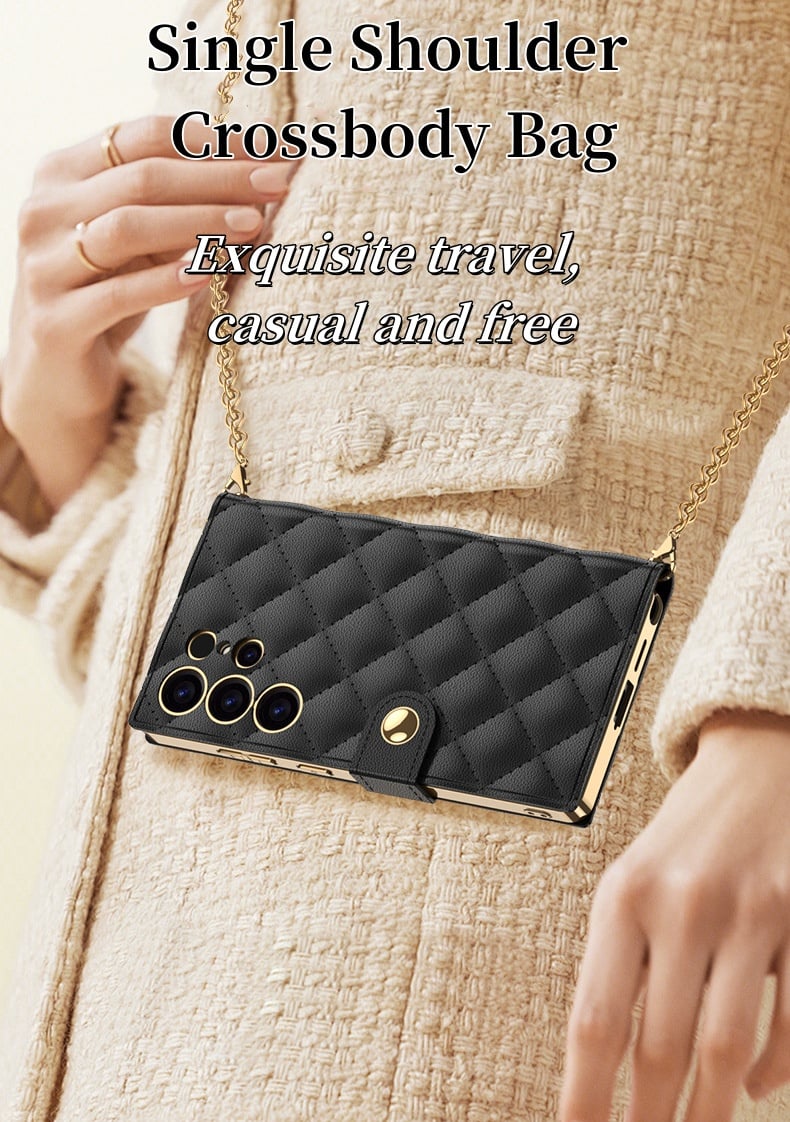 [💥New Arrivals💥]Diamond Pattern Card Flip Leather Case For Samsung Galaxy S25 Ultra/Samsung Galaxy S24 Ultra/Samsung Galaxy S23 Ultra