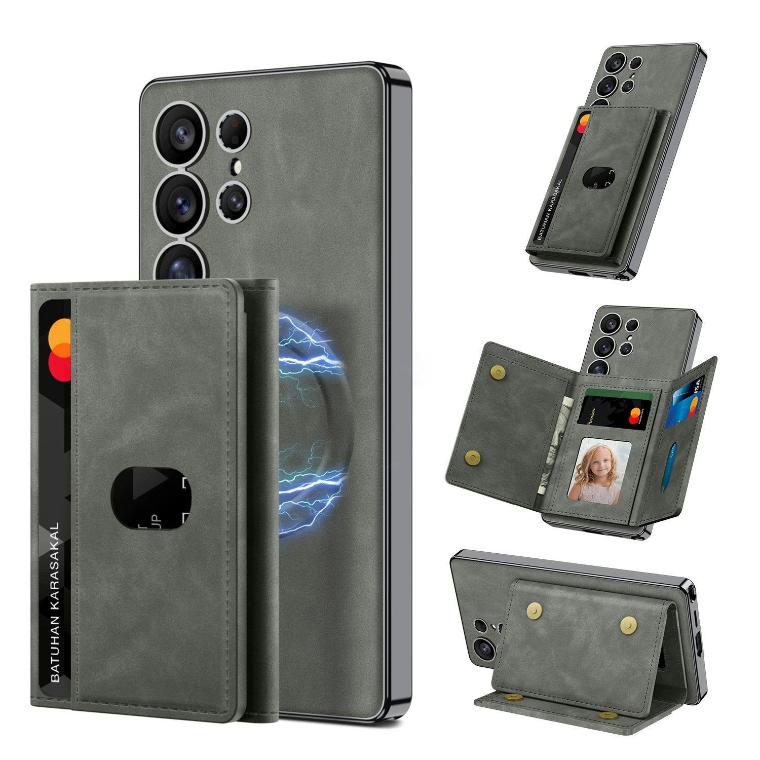 Magnetic Split Wallet Case For Galaxy S25 Ultra