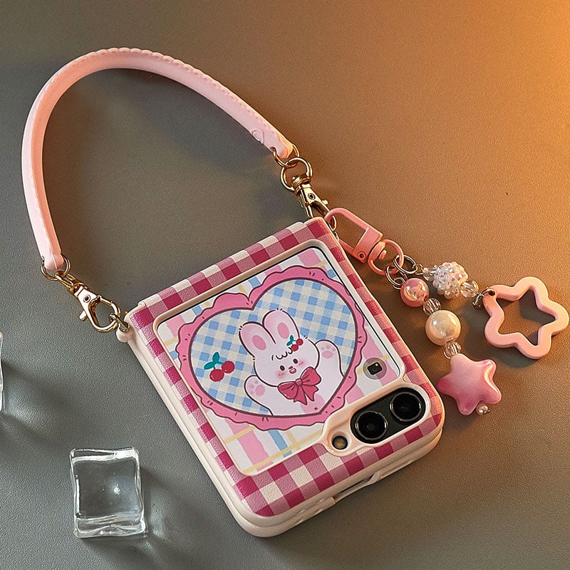 Full Cover Grid Case For Galaxy Z Flip 5/Galaxy Z Flip 6