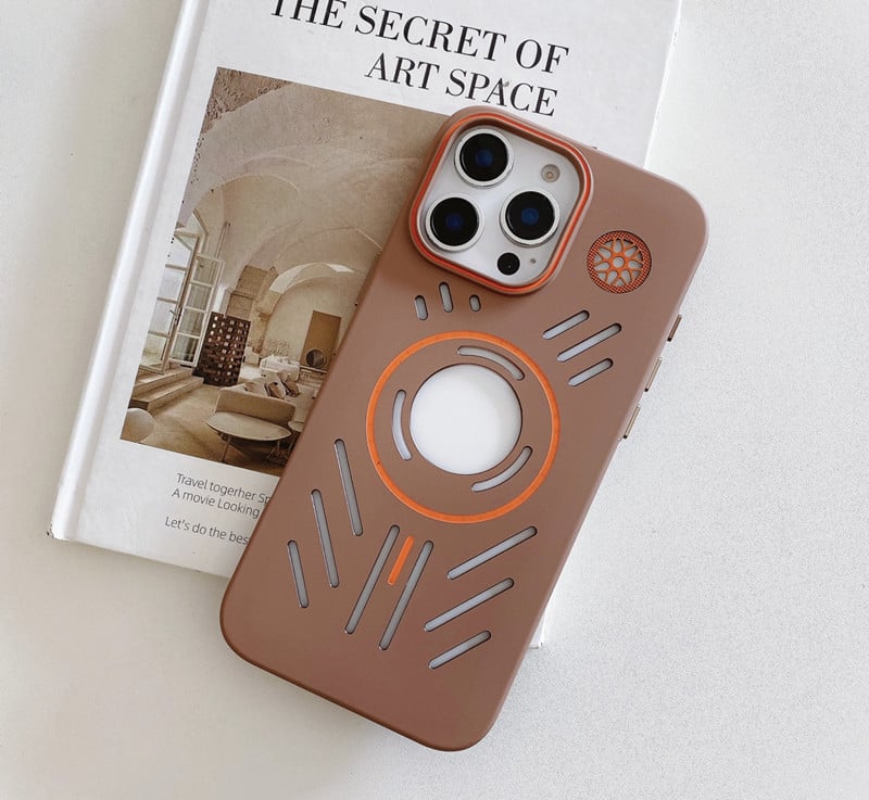 Unlabeled Heat Dissipation Magnetic Mobile Phone Case For iPhone 16 15 14 13 12 Series