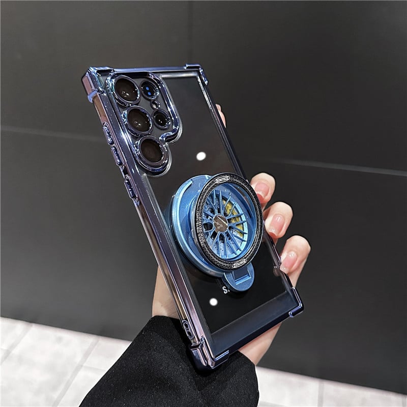 Slim Phone Case with Rotating Fidget Gyroscope & Transformative Stand For Samsung Galaxy S25/S24/S23/S22 Series