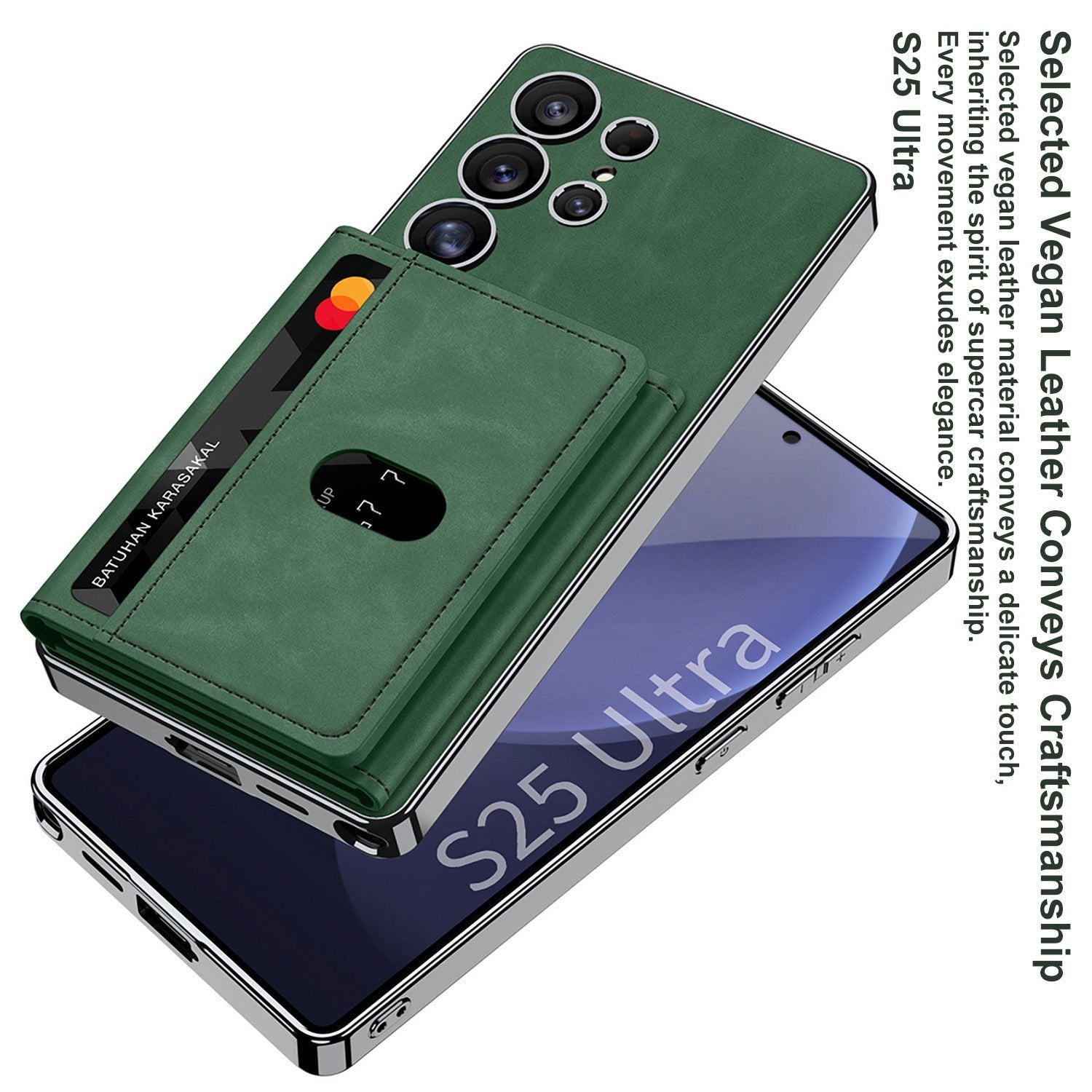 Magnetic Split Wallet Case For Galaxy S25 Ultra