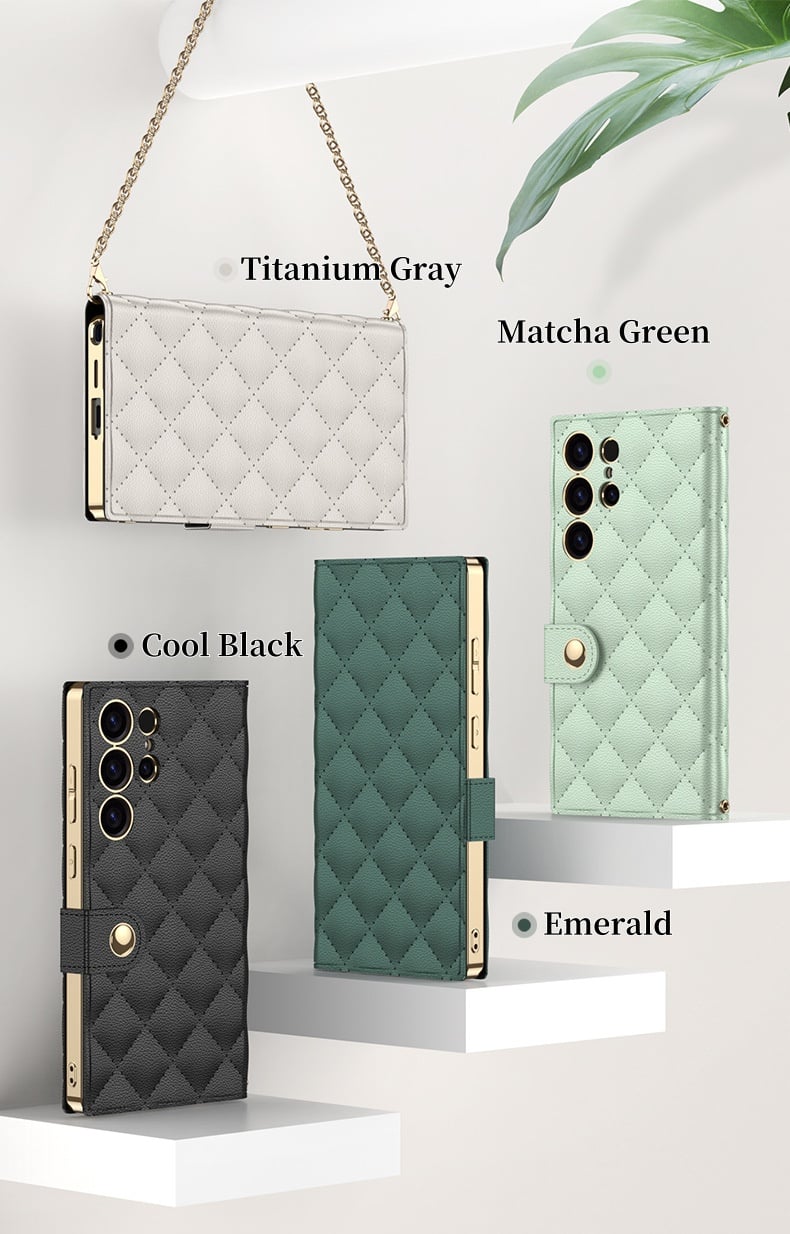 [💥New Arrivals💥]Diamond Pattern Card Flip Leather Case For Samsung Galaxy S25 Ultra/Samsung Galaxy S24 Ultra/Samsung Galaxy S23 Ultra