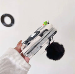 New Cartoon Cute Briquettes Twisted Edge Soft Shell Phone Case for Galaxy Z Flip 3/Galaxy Z Flip 4/Galaxy Z Flip 5/Galaxy Z Flip 6