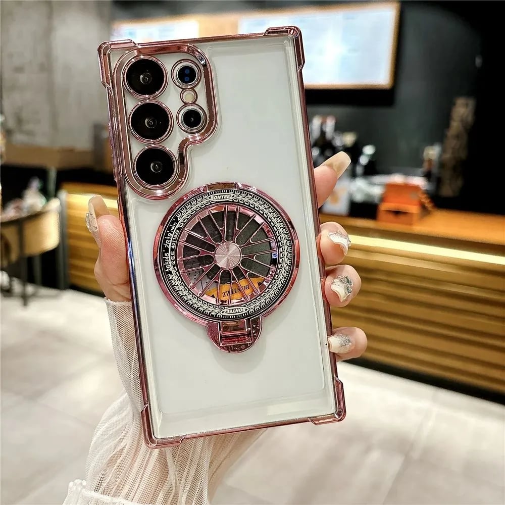 Slim Phone Case with Rotating Fidget Gyroscope & Transformative Stand For Samsung Galaxy S25/S24/S23/S22 Series