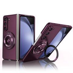 Ultra-thin Shockproof Protective Case With Magnetic Ring Holder For Galaxy Z Fold 7/6/5/4/3