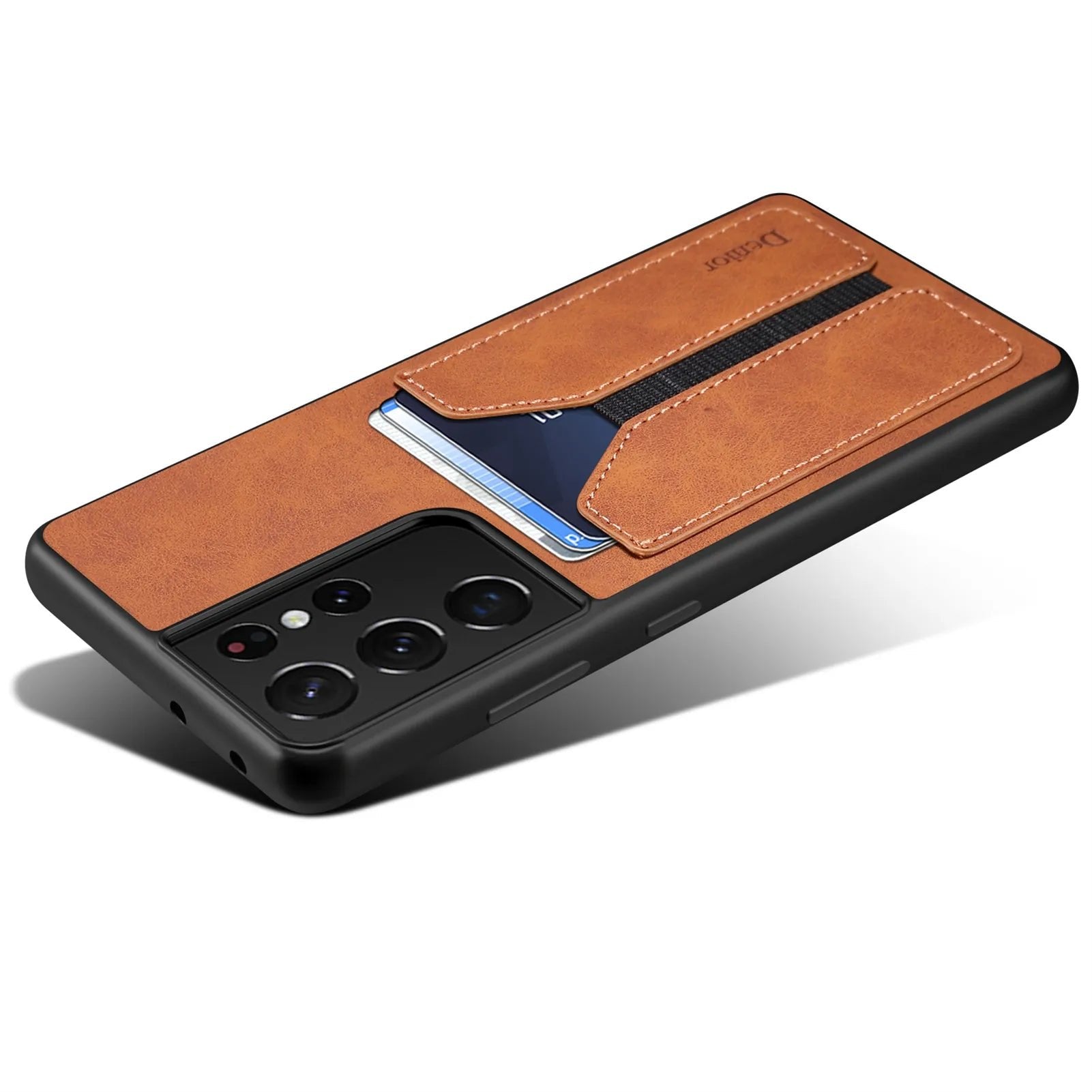 Leather Card Pocket Wallet Phone Case for Samsung Galaxy S20/S21/S22/S23/S24 Series