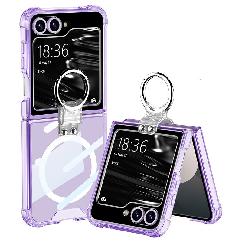 Galaxy Z Flip 3/Galaxy Z Flip 4/Galaxy Z Flip 5/Galaxy Z Flip 6 | Magsafe Clear Airbag Ring Phone Case