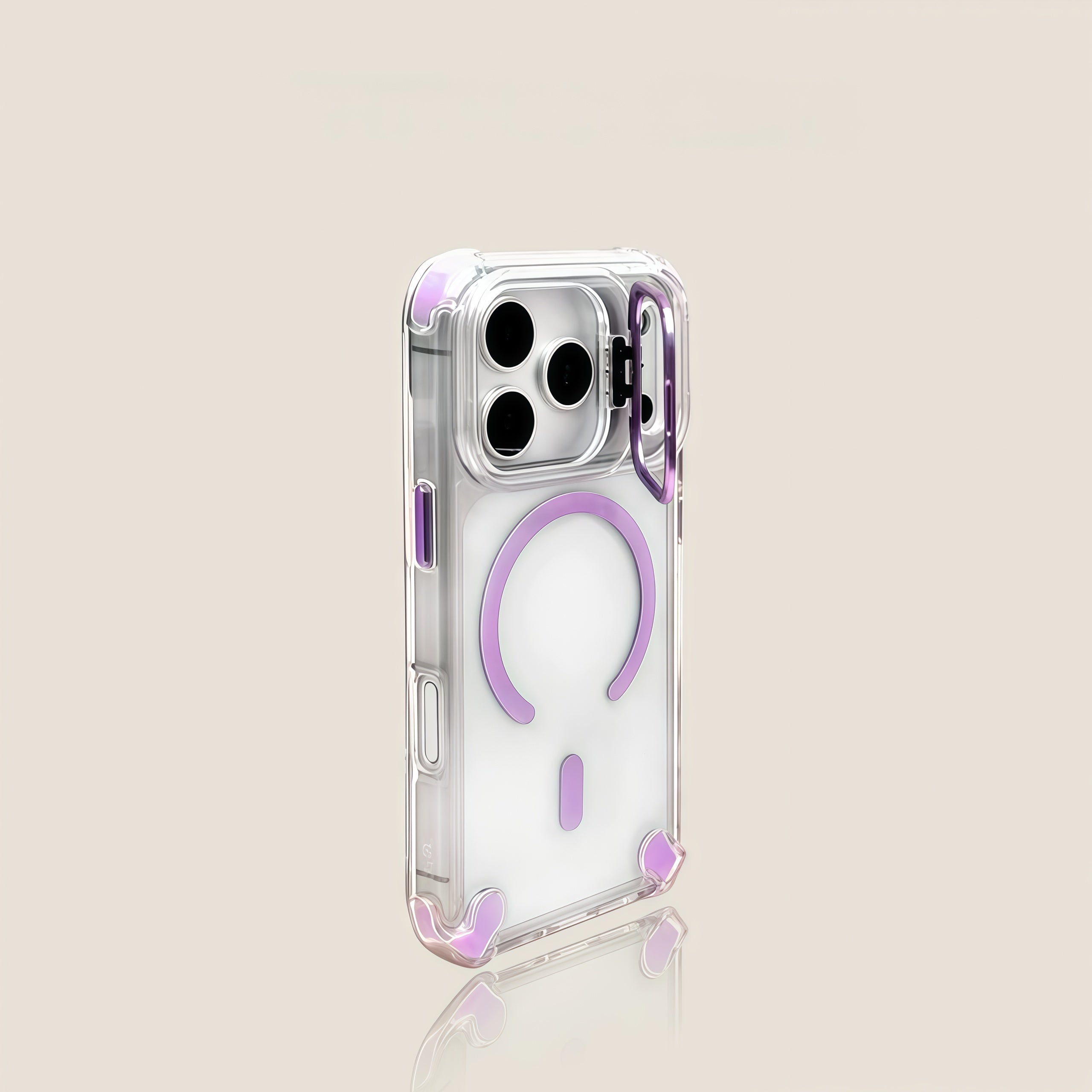 iPhone 17 Series Four-Corner Shockproof Magnetic Lens Case