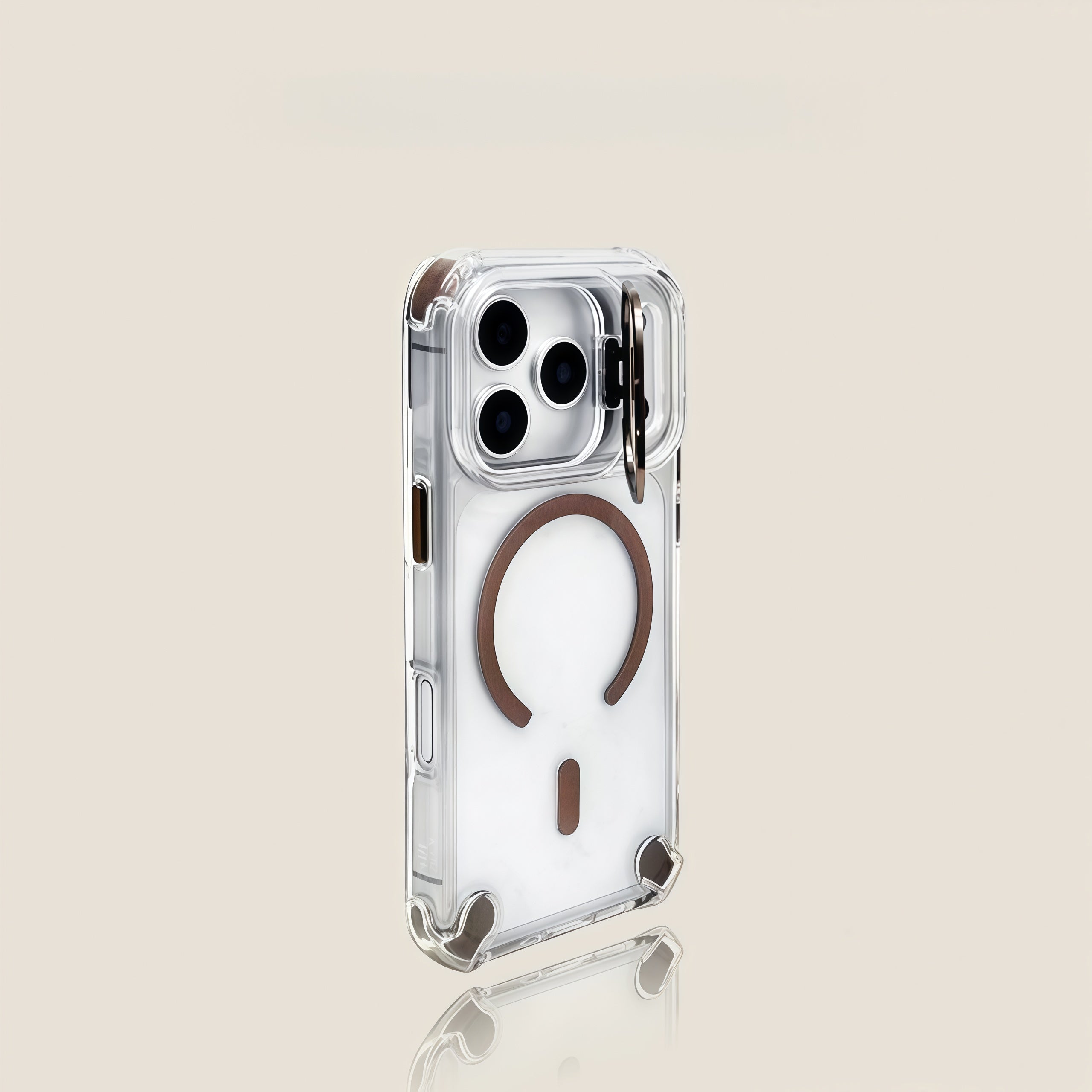 iPhone 17 Series Four-Corner Shockproof Magnetic Lens Case