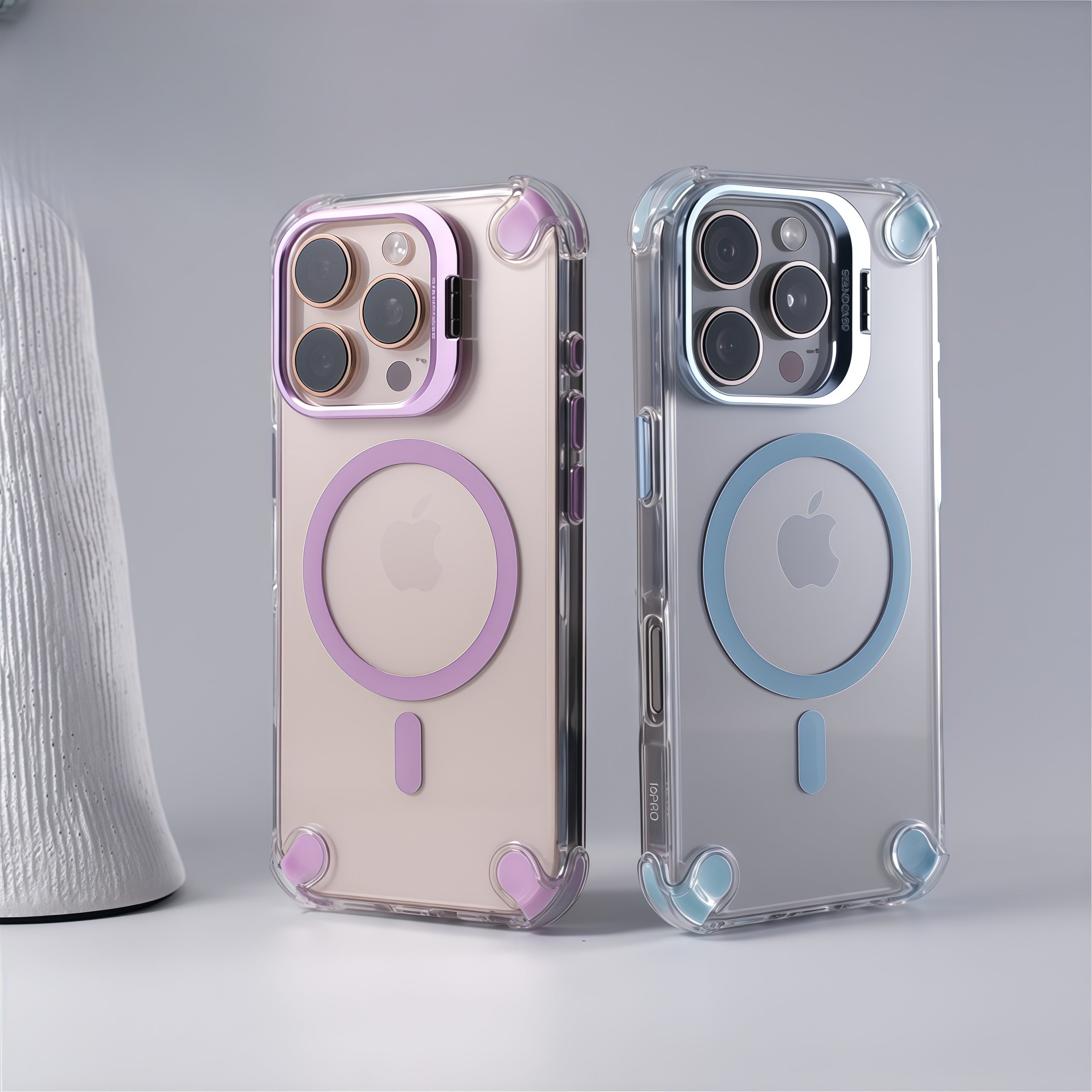 iPhone 17 Series Four-Corner Shockproof Magnetic Lens Case