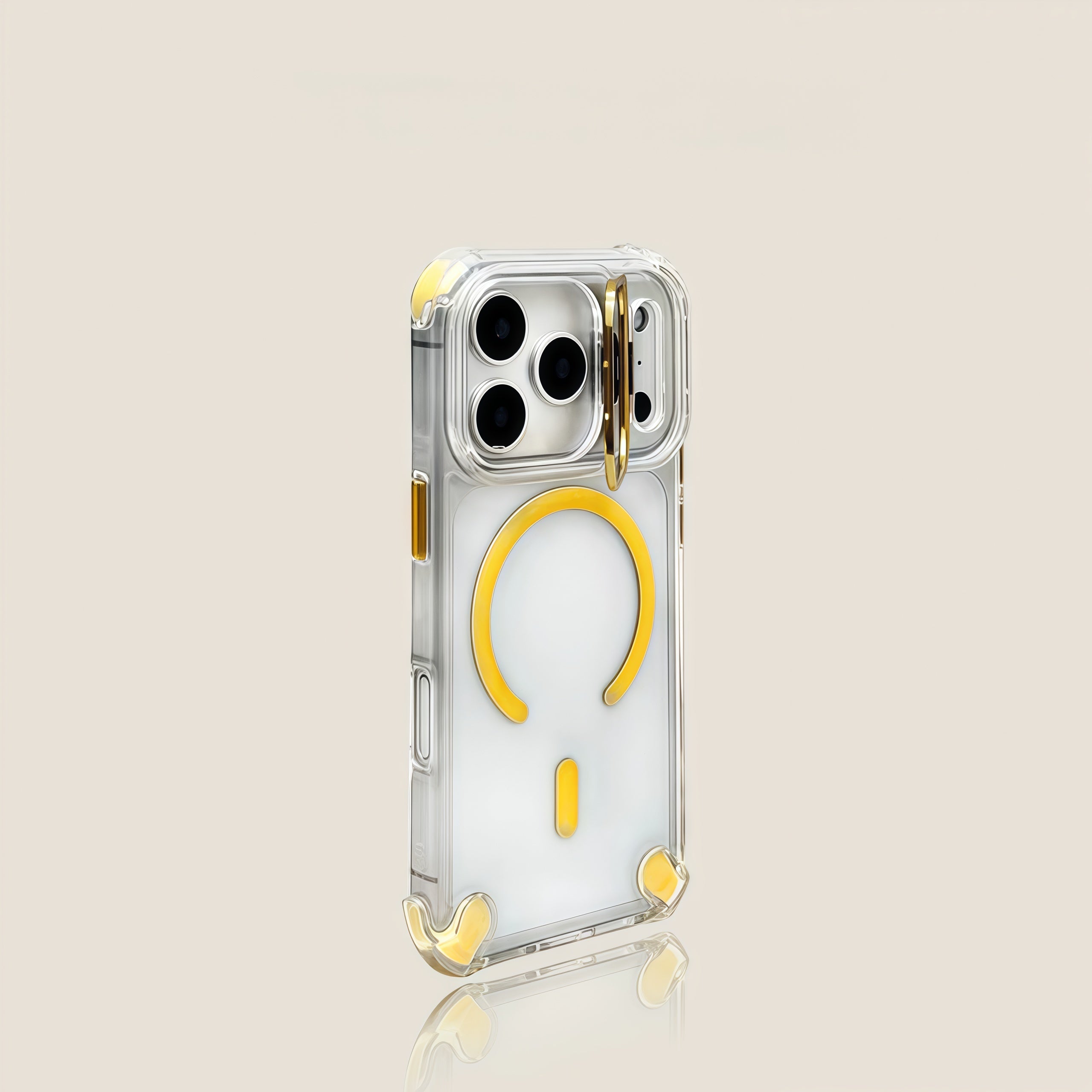 iPhone 17 Series Four-Corner Shockproof Magnetic Lens Case