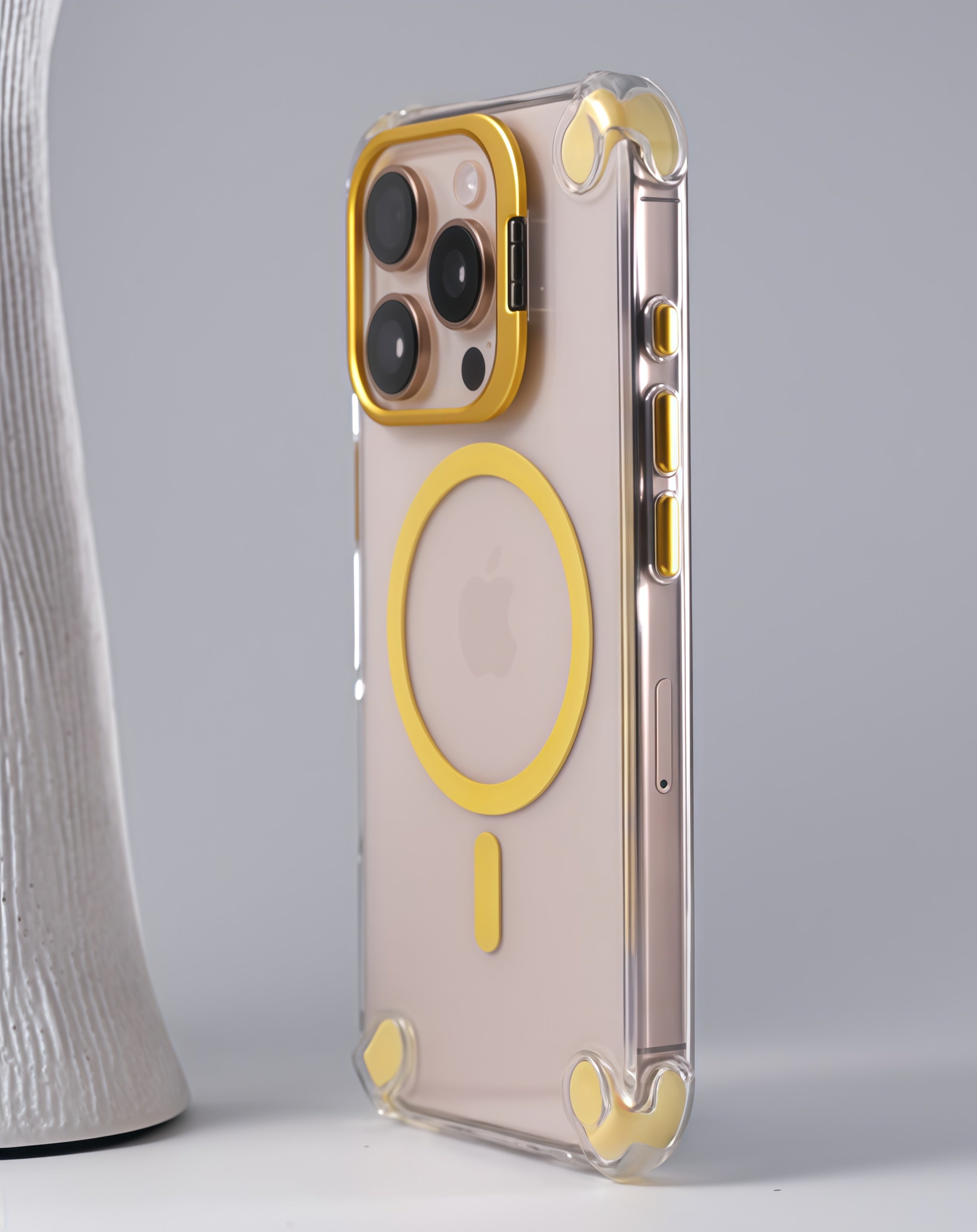 iPhone 17 Series Four-Corner Shockproof Magnetic Lens Case