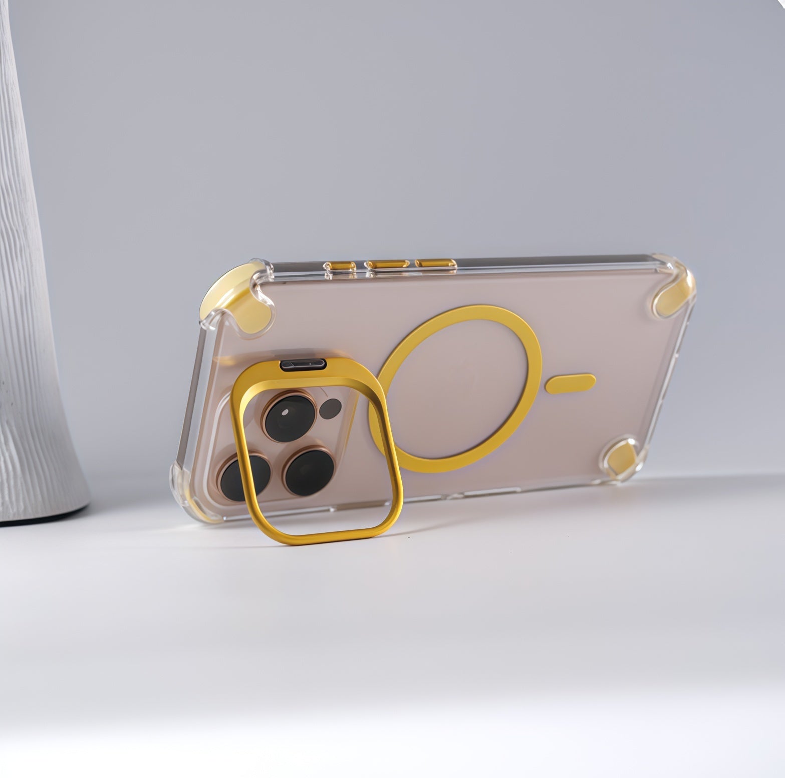 iPhone 17 Series Four-Corner Shockproof Magnetic Lens Case