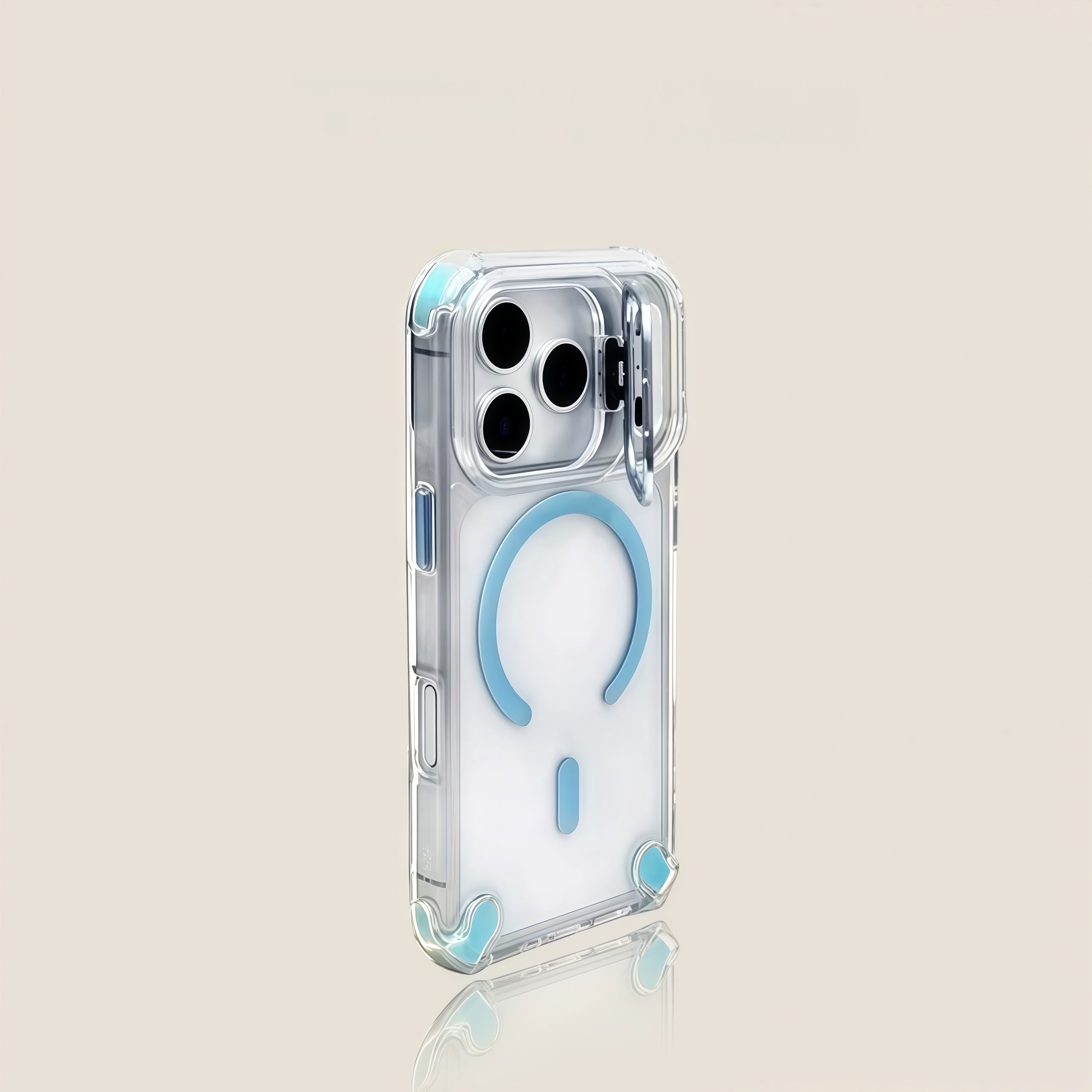 iPhone 17 Series Four-Corner Shockproof Magnetic Lens Case