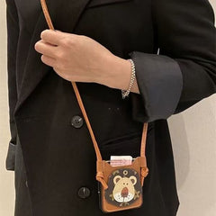 Lion Wristband Phone Case for Galaxy Z Flip 3/Galaxy Z Flip 4/Galaxy Z Flip 5/Galaxy Z Flip 6