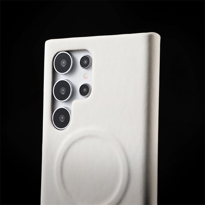 Leather Magnetic Ultra-thin Sweat-proof Phone Case For Samsung Galaxy S23 S24 Ultra